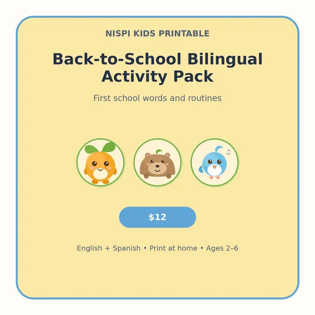 Portada de Pack Bilingüe de Regreso a Clases
